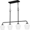 Quoizel Nielson Linear Chandelier 4 Lights Matte Black NIE436MBK - alternate 3
